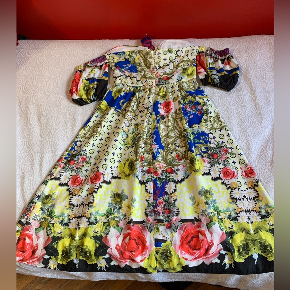 ASOS Multicolor Floral Patchwork Dress - Picture 5 of 6